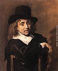 Frans Hals Seated Man Holding a Branch painting